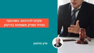 היציאה מהגיהנום: כשכסף גדול מפרק משפחות הייטק
