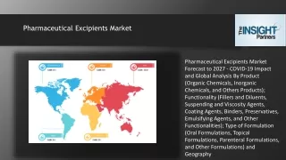 Pharmaceutical Excipients Market