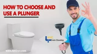 How to Choose and Use a Plunger