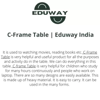c frame table eduway india