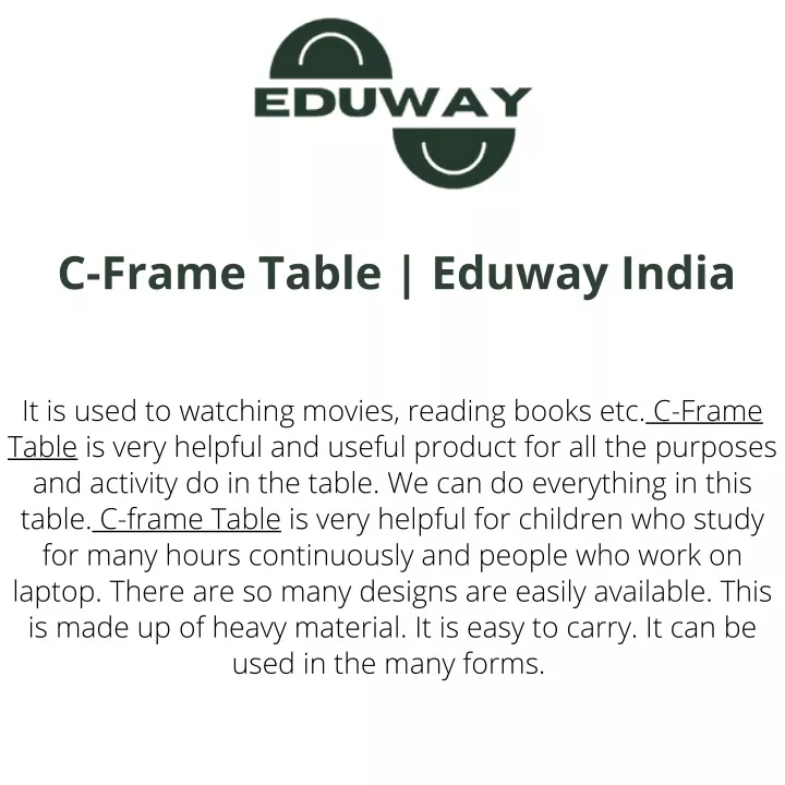 c frame table eduway india