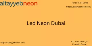 Led neon dubai