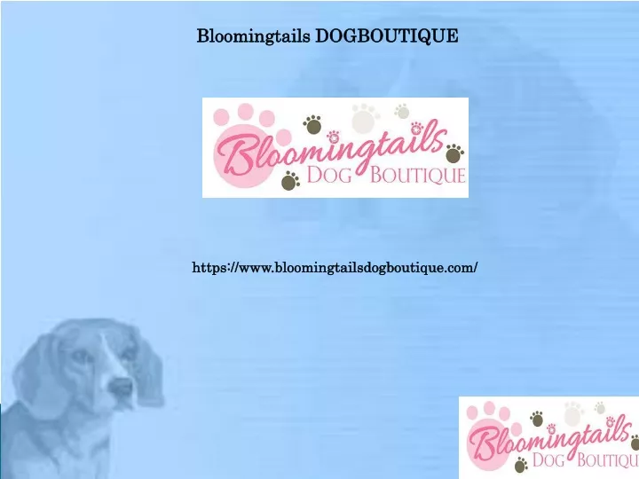 bloomingtails dogboutique