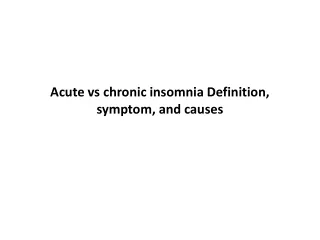 acute vs chronic insomnia definition symptom and causes