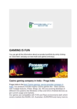gaming is fun