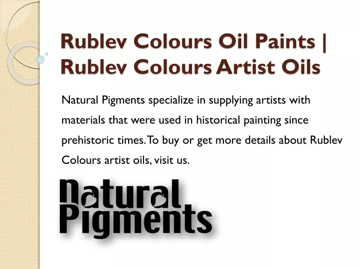 rublev colours oil paints rublev colours artist oils