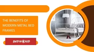 Benefits of Modern Metal Bed Frames | Bed Frames Perth | Bedworld