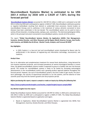 neurofeedback systems market is estimated