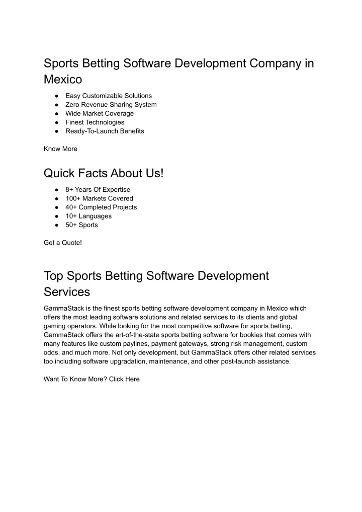 sports betting software development company