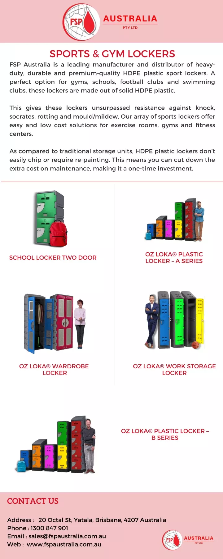 sports gym lockers fsp australia is a leading