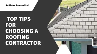 Top Tips for Choosing a Roofing Contractor