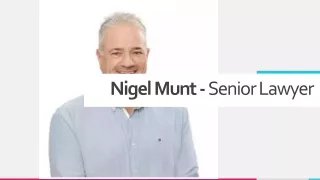 Nigel Munt - Senior Lawyer