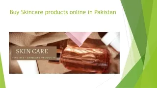 Buy Skincare products online in Pakistan