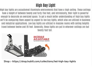 High Bay Light