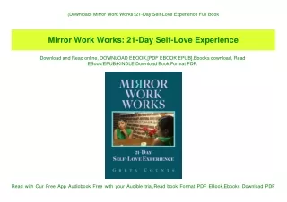 (Download) Mirror Work Works 21-Day Self-Love Experience Full Book