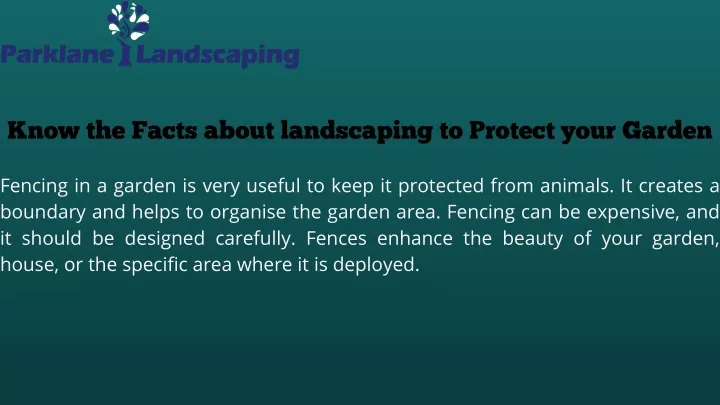 know the facts about landscaping to protect your