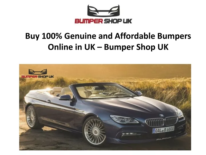 buy 100 genuine and affordable bumpers online