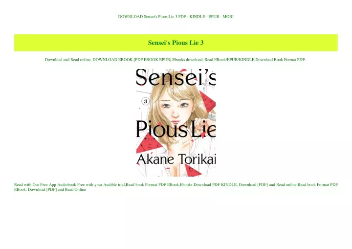 download sensei s pious lie 3 pdf kindle epub mobi