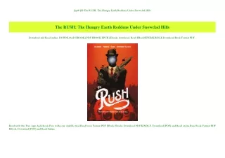 [epub]$$ The RUSH The Hungry Earth Reddens Under Snowclad Hills (DOWNLOAD E.B.O.O.K.^)