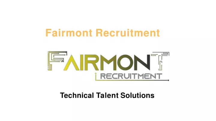 fairmont recruitment