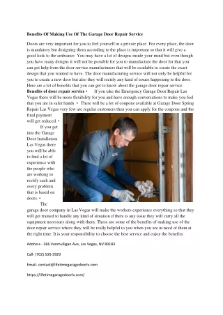 Best Garage Door Installation Las Vegas