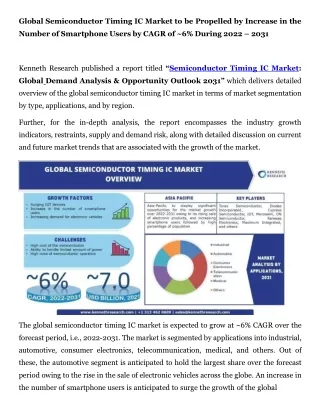 global semiconductor timing ic market