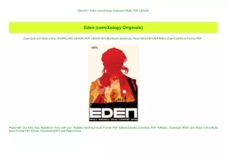 [Ebook]^^ Eden (comiXology Originals) READ PDF EBOOK