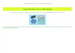 ((Read_[PDF])) Crisp & Refreshing Cartoons  2006 Anthology (Epub Kindle)