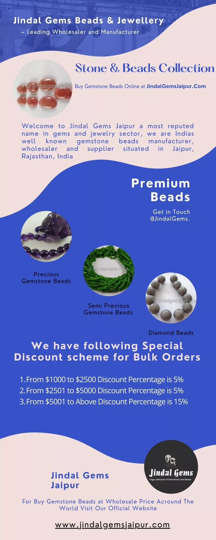 jindal gems beads jewellery leading wholesaler