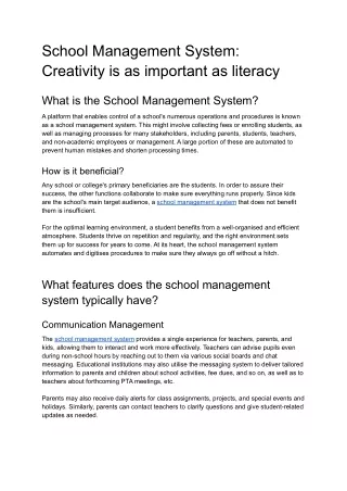 School Management System - EdneedTech