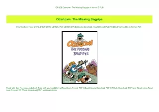 EPUB$ Ottertown The Missing Bagpipe in format E-PUB