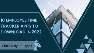 10 employee time tracker apps to download in 2022