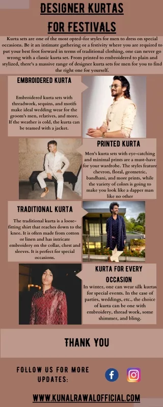 Buy Designer Kurta for Festive Occasion | Kunal Rawal