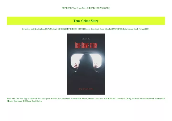 pdf read true crime story read download