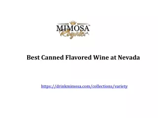 Best Canned Flavored Wine at Nevada