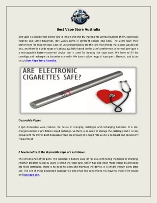 Best Vape Store Australia