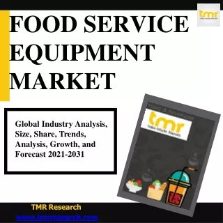 Food Services Equipment | Latest Advancements