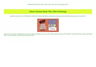 [DOWNLOAD IN @PDF] Clever Cartoon Book Title 2004 Anthology eBook PDF