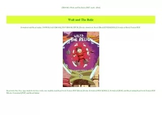 (EBOOK Walt and The Relic [PDF  mobi  ePub]