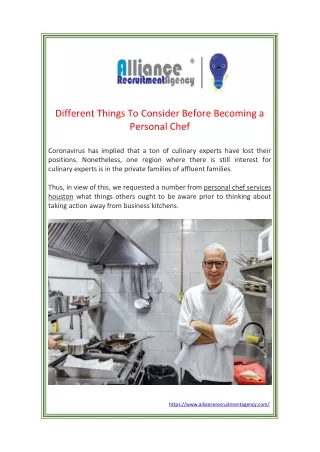 different things to consider before becoming
