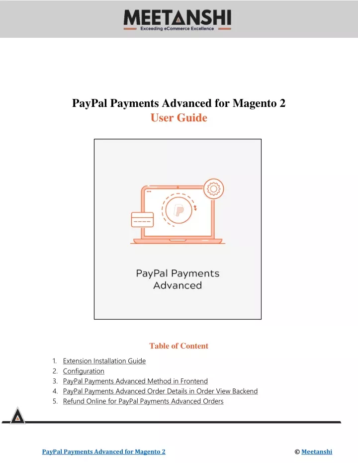 paypal payments advanced for magento 2 user guide