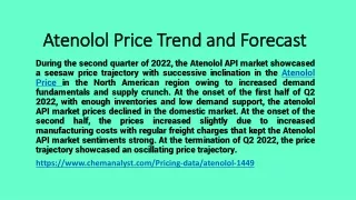 atenolol price trend and forecast