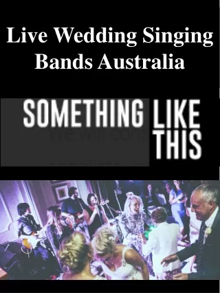 Live Wedding Singing Bands Australia