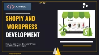 shopiy and wordpress development