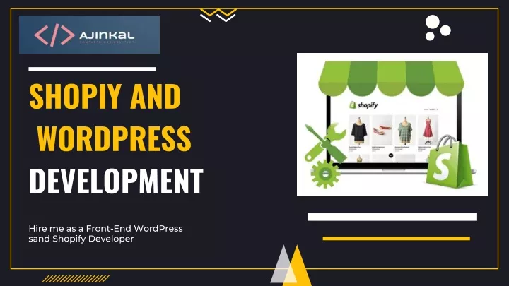 shopiy and wordpress development