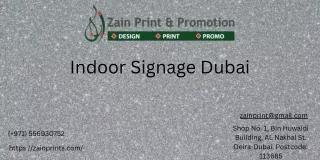 Indoor Signage Dubai