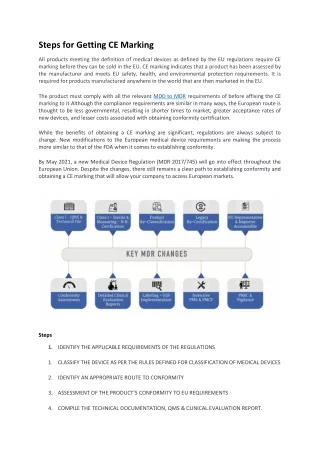 steps for getting ce marking