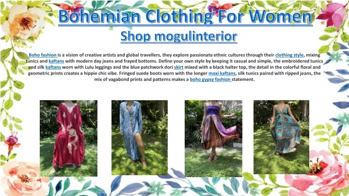 bohemian clothing for women