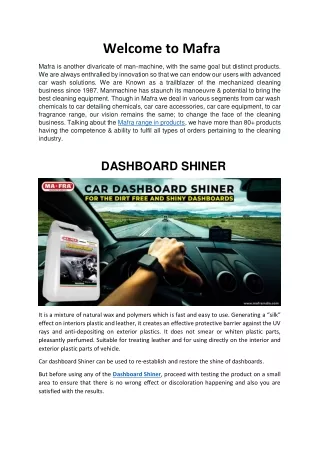 Dashboard shiner