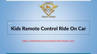 Kids Remote Control Ride On Car